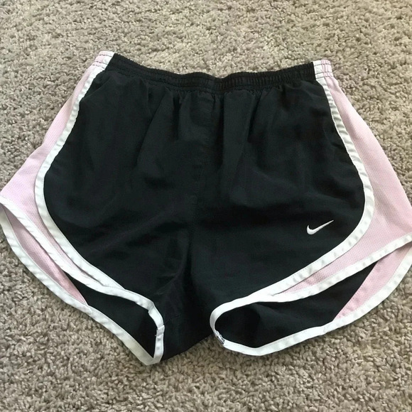 Nike Dri Fit Tempo Running Shorts Black Light Pink - Picture 1 of 4